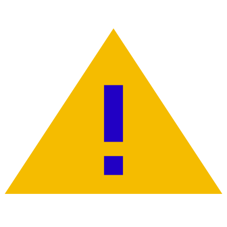Medium Risk icon in Color Glass Style