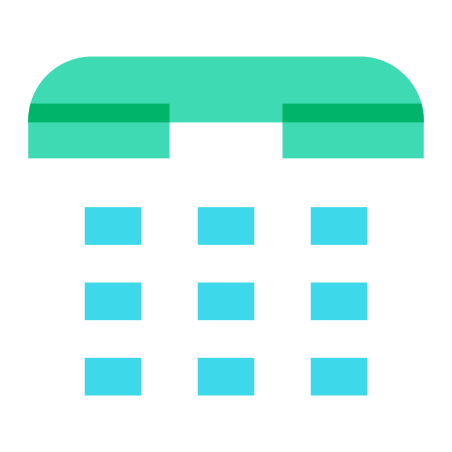Number Pad icon in Color Glass Style