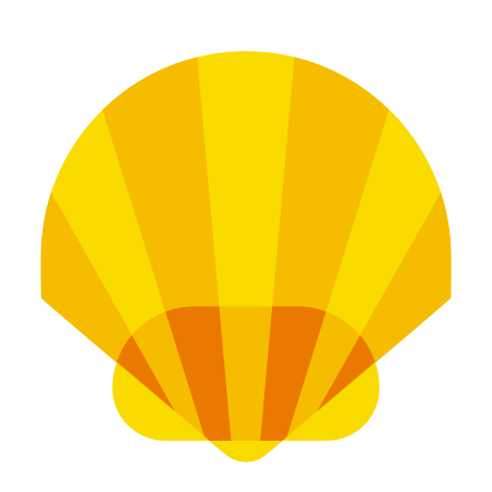 Shellfish icon in Color Glass Style