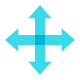 resize four-directions icon