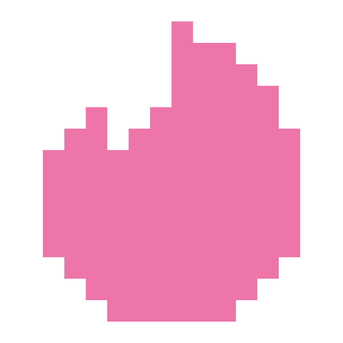color pixels style   tinder icon