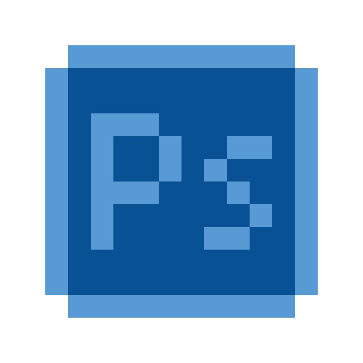 color pixels style adobe photoshop icon