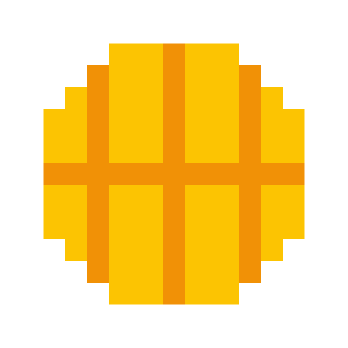 color pixels style basketball icon