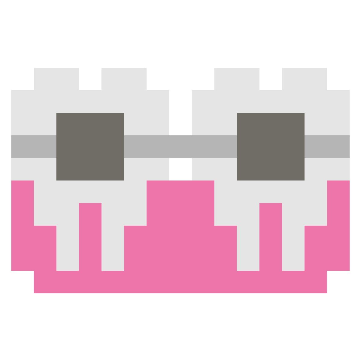 color pixels style croisillons icon