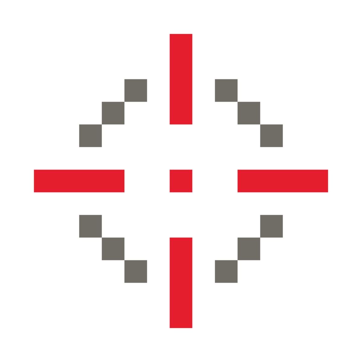 color pixels style centro di gravità icon