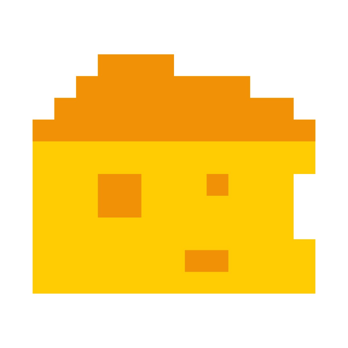 color pixels style cheese icon