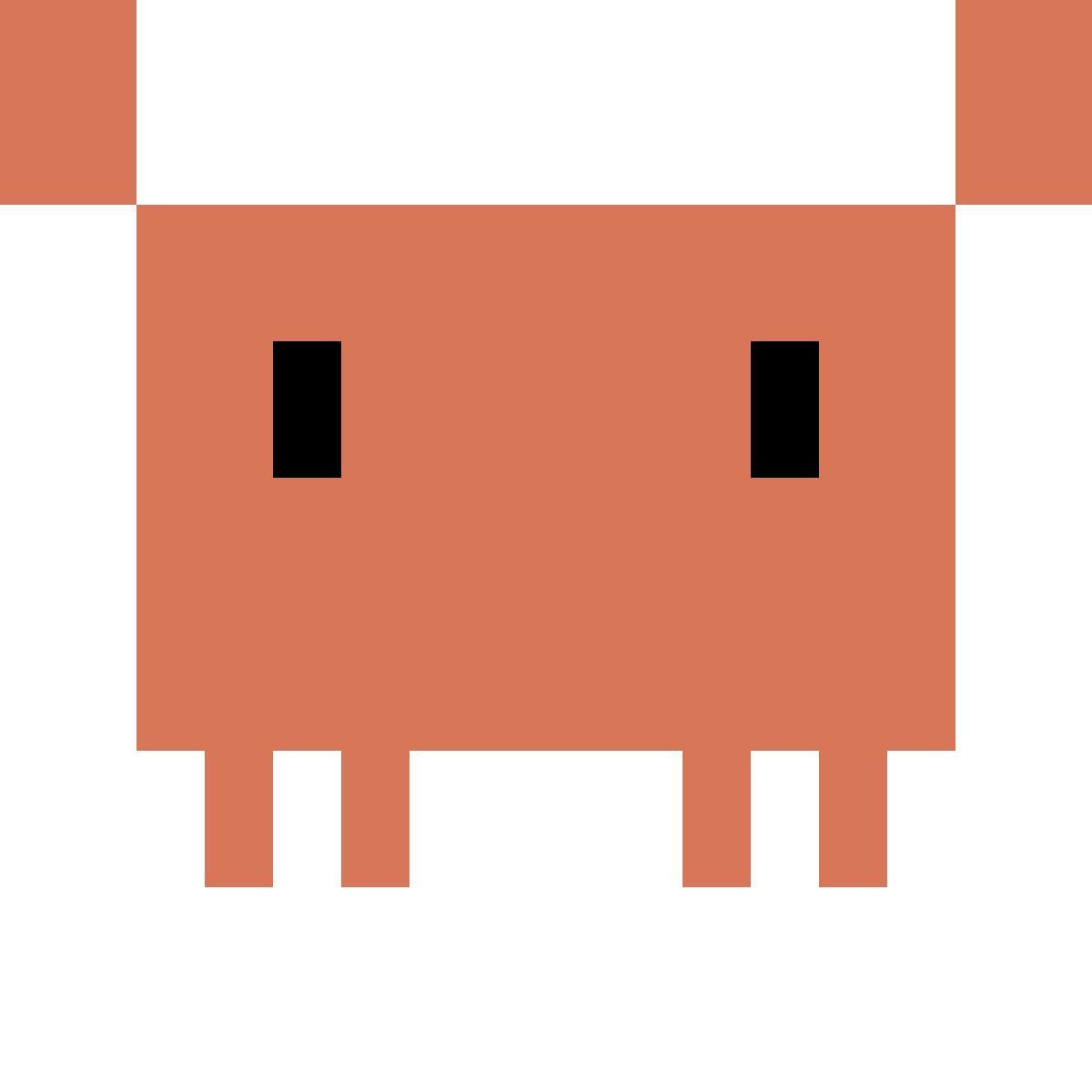 color pixels スタイル clawd hands up アイコン