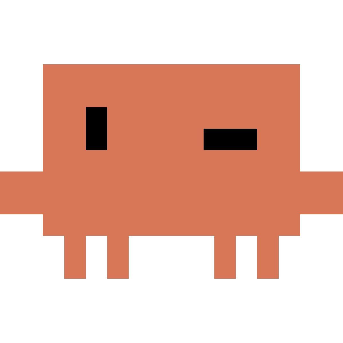 color pixels スタイル clawd winking アイコン
