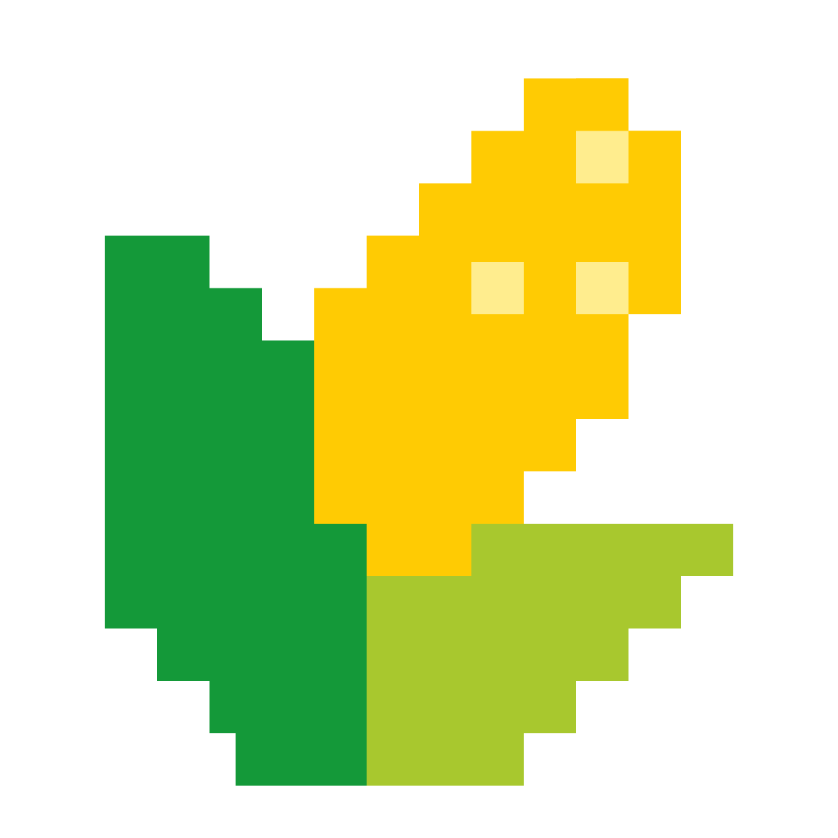 color pixels style corn icon