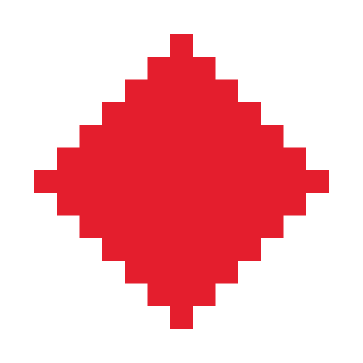 color pixels style diamonds icon