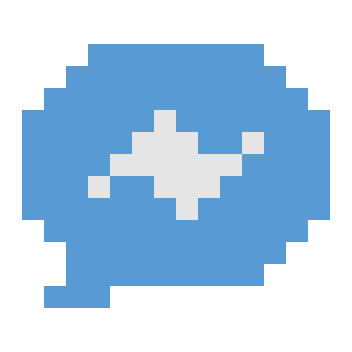 color pixels style facebook messenger icon