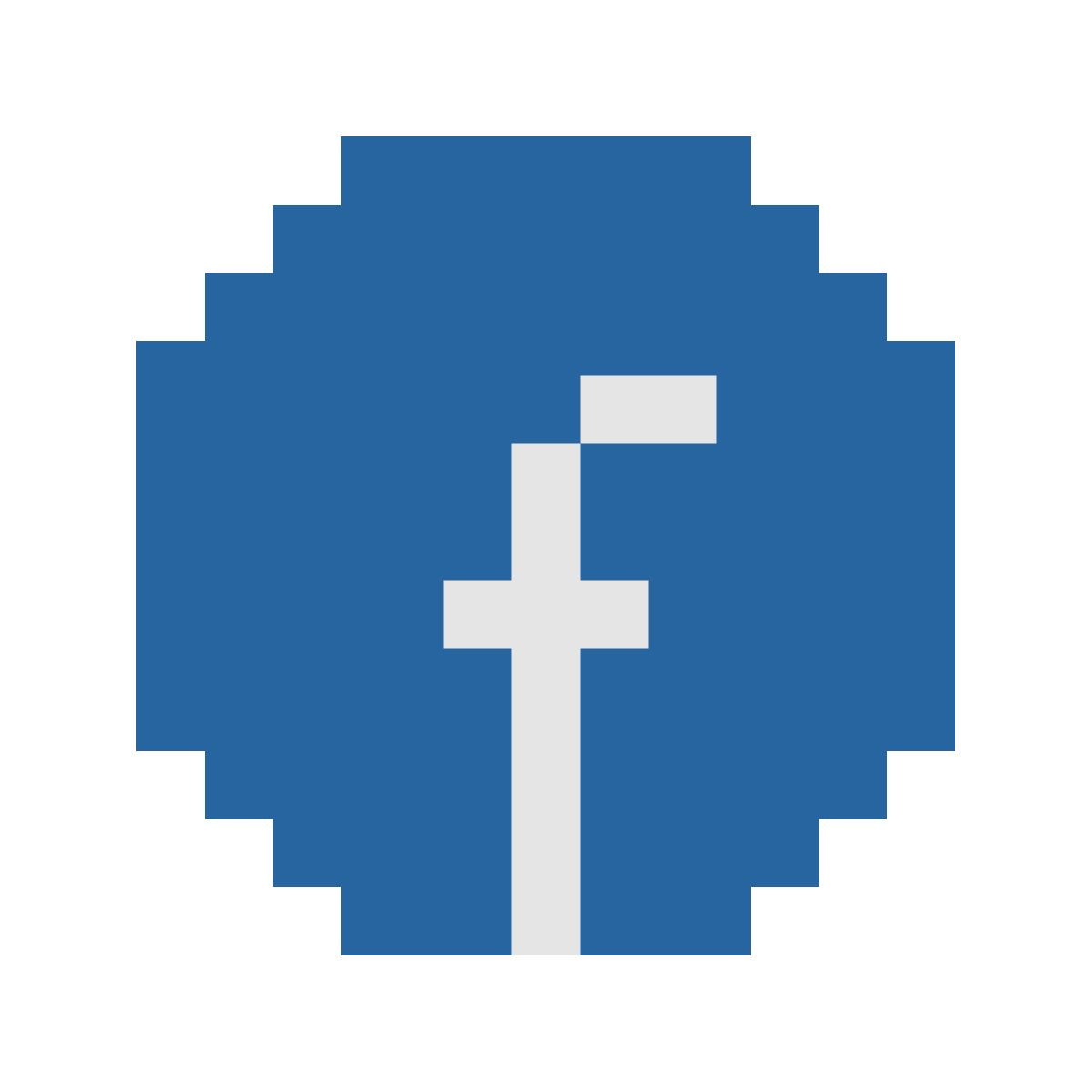 color pixels style facebook new icon