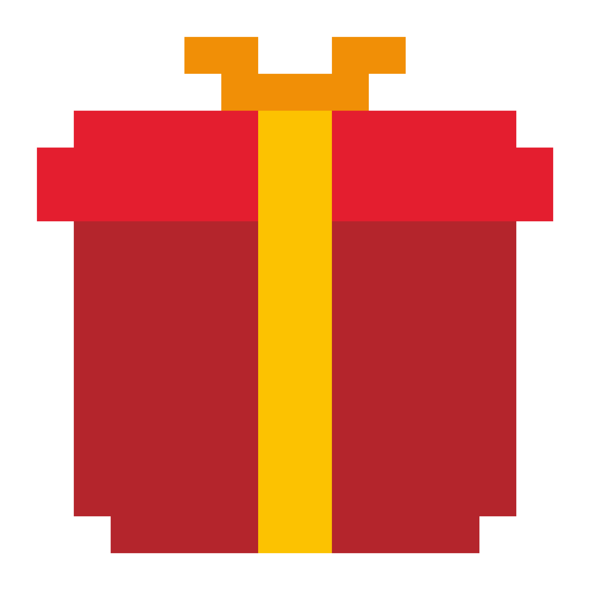 color pixels style gift icon