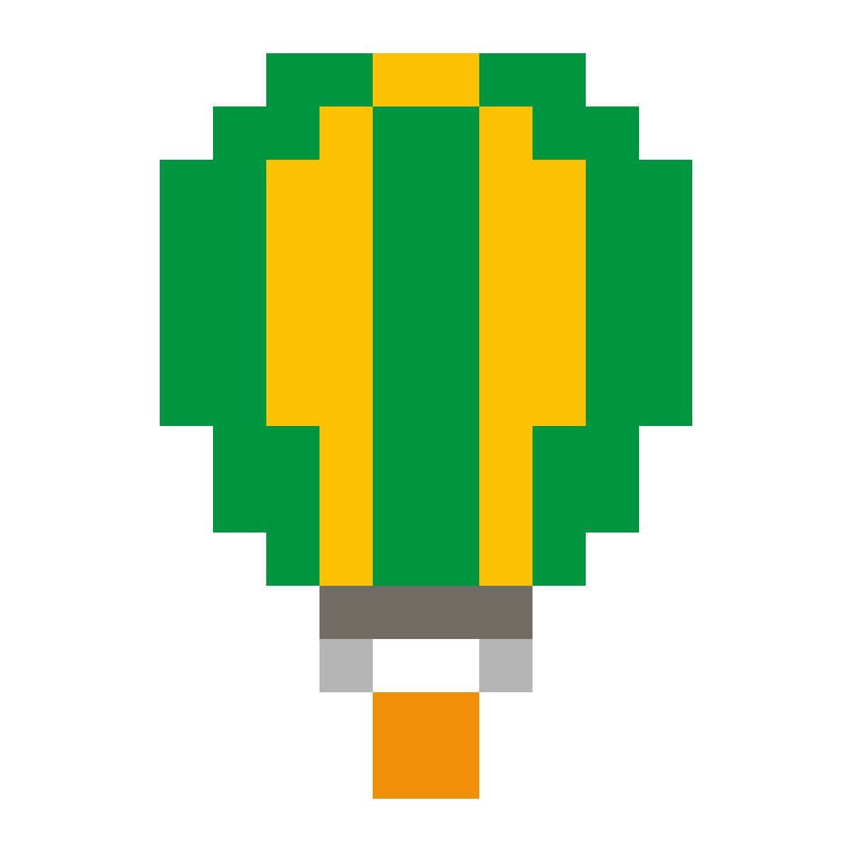 color pixels style 热气球 icon