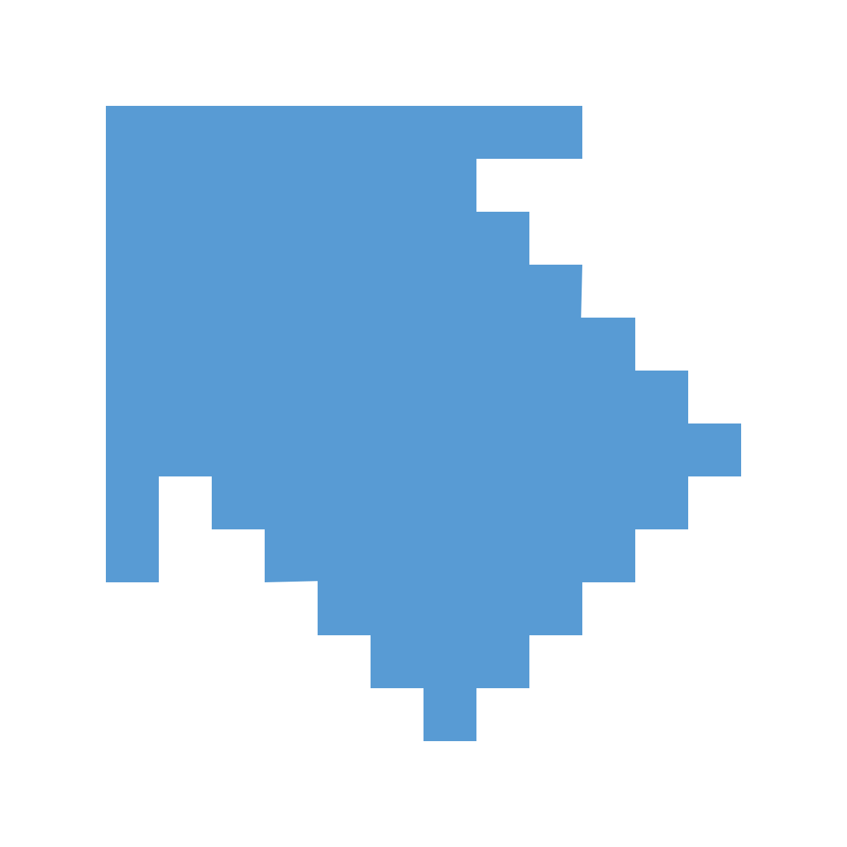 color pixels style left icon