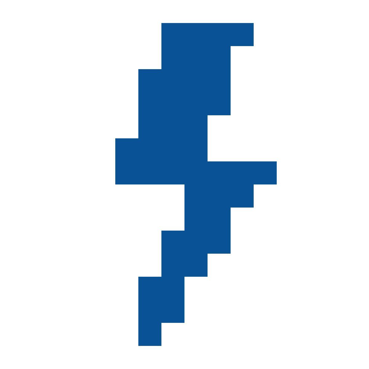 color pixels style relâmpago icon