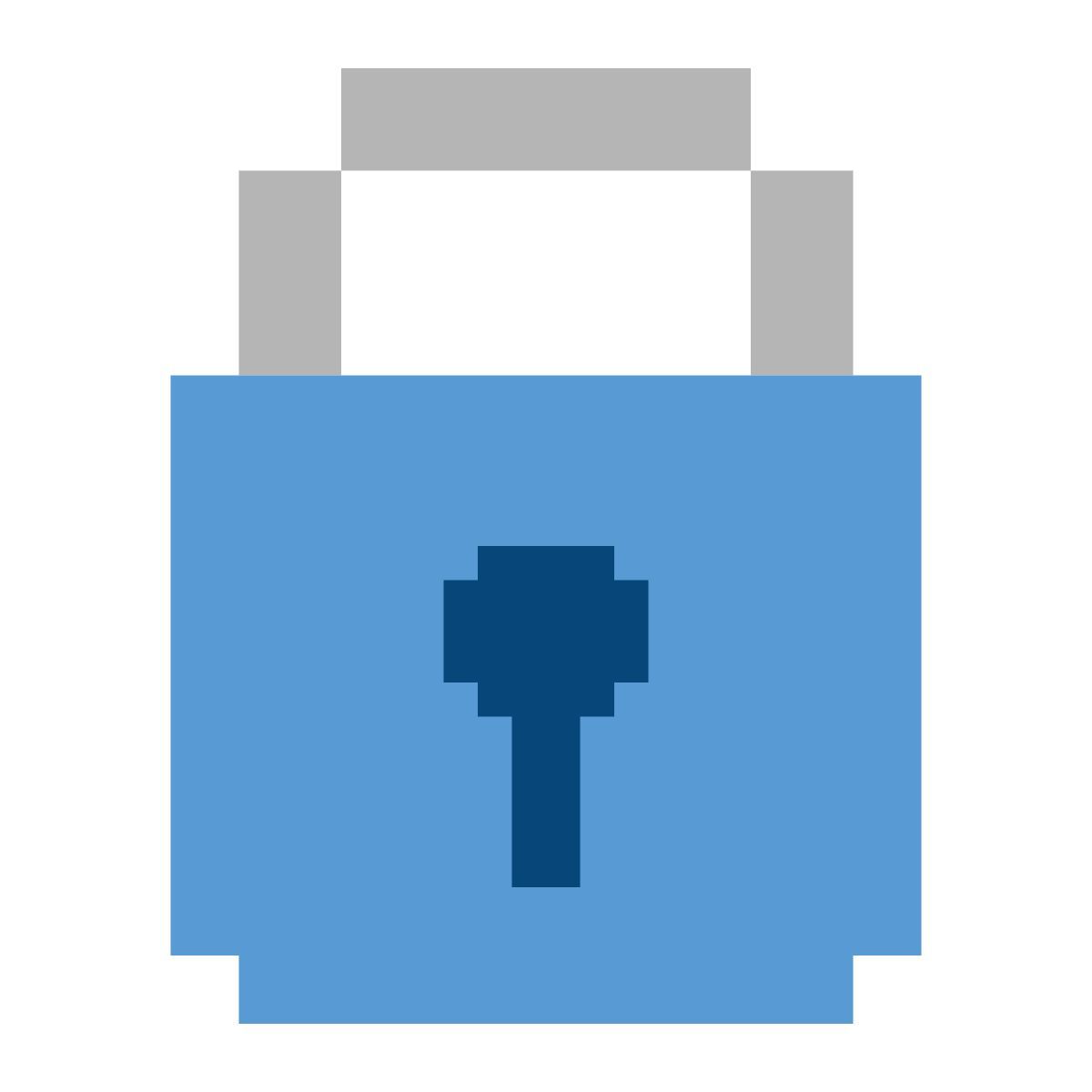 color pixels style cadenas icon