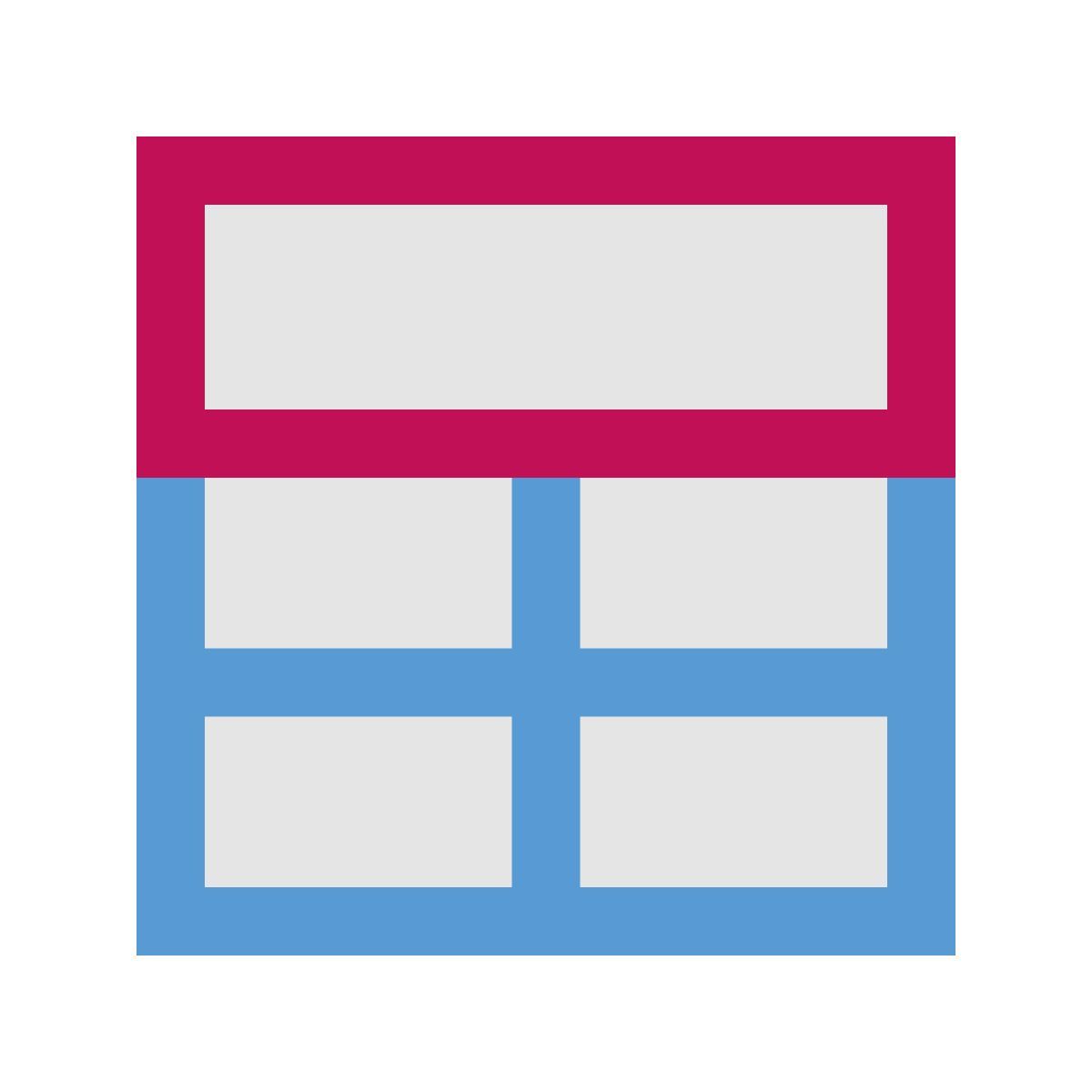 color pixels style 合并单元格 icon