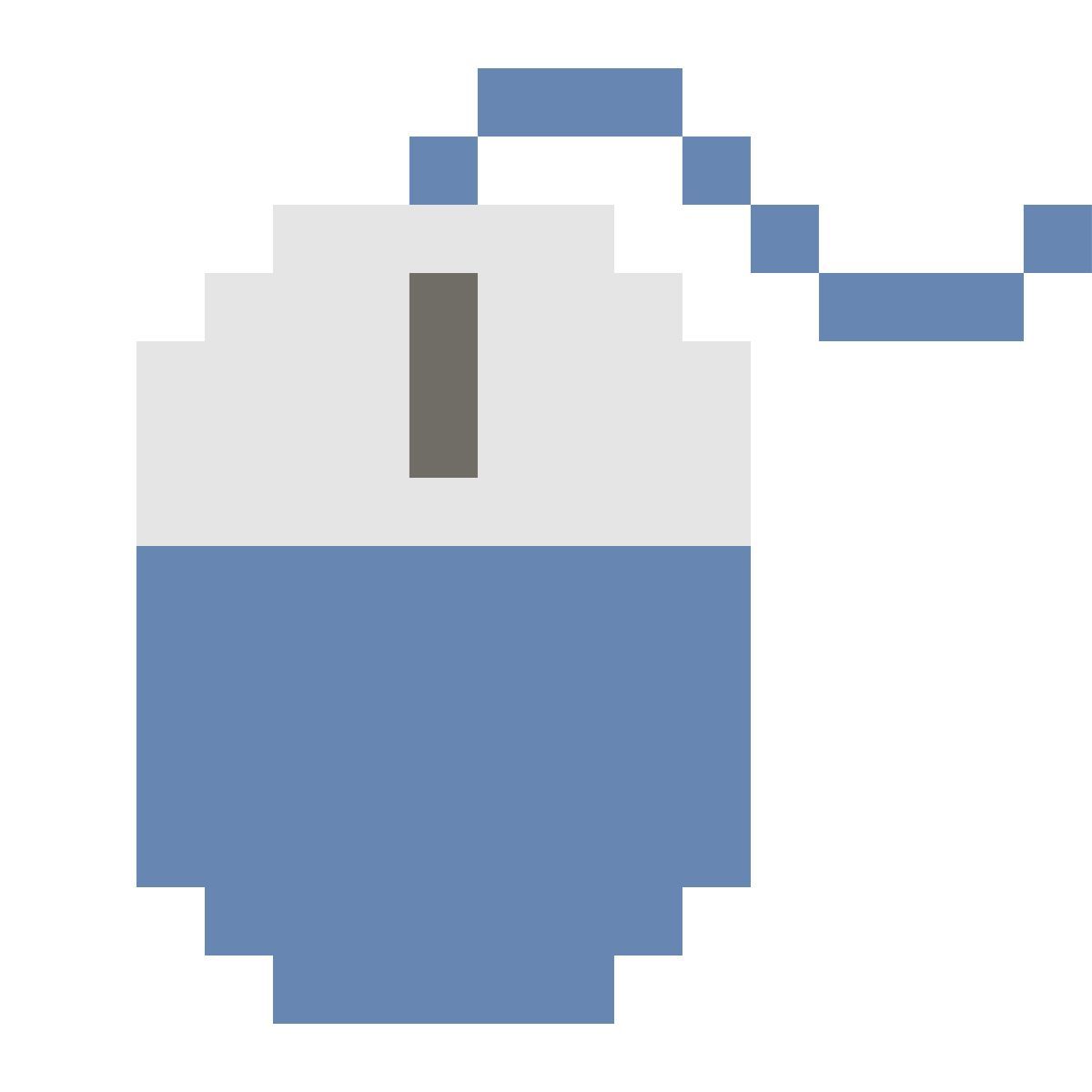 color pixels style mouse icon