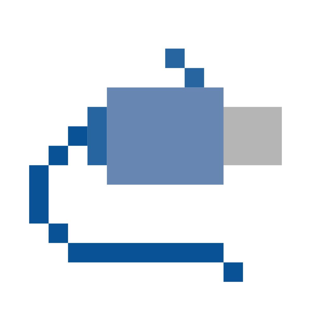 color pixels style network cable icon
