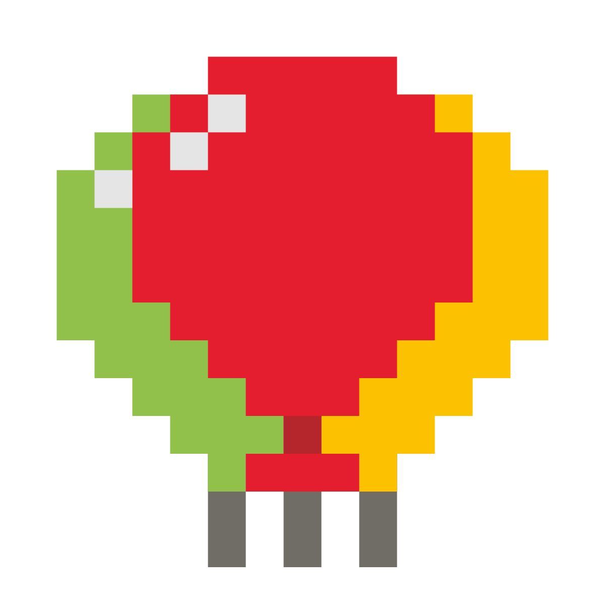 color pixels style 풍선 icon