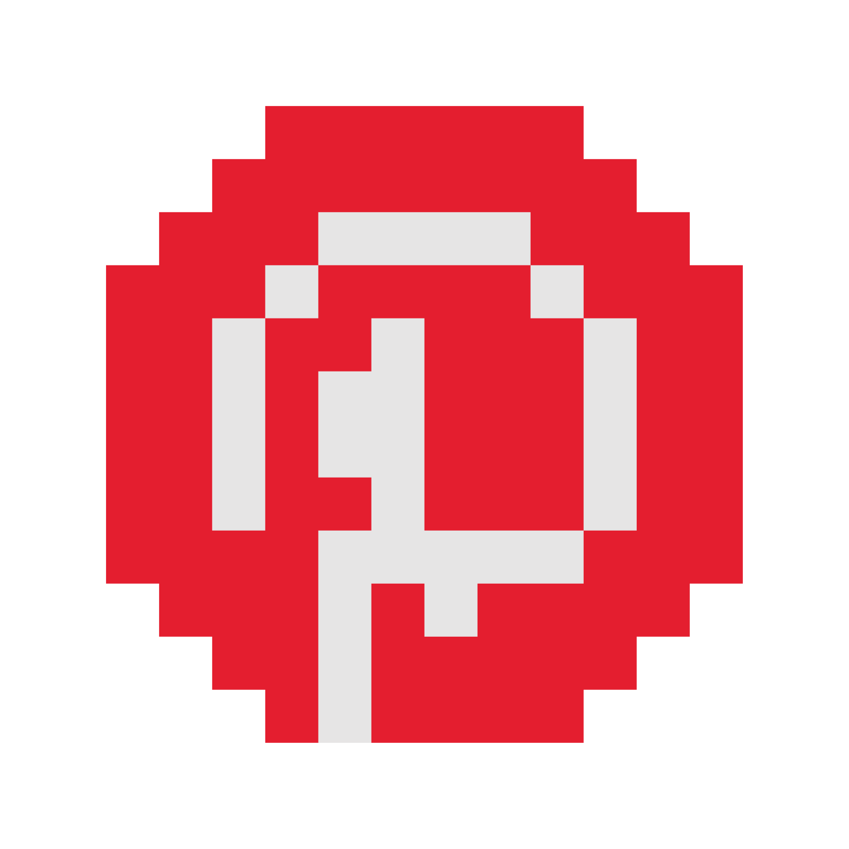 color pixels style pinterest icon