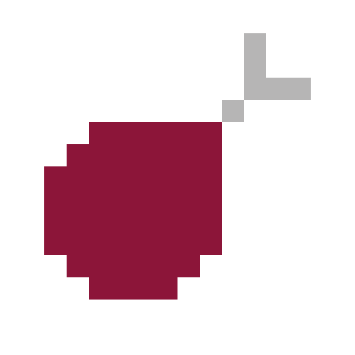 color pixels style poultry leg icon