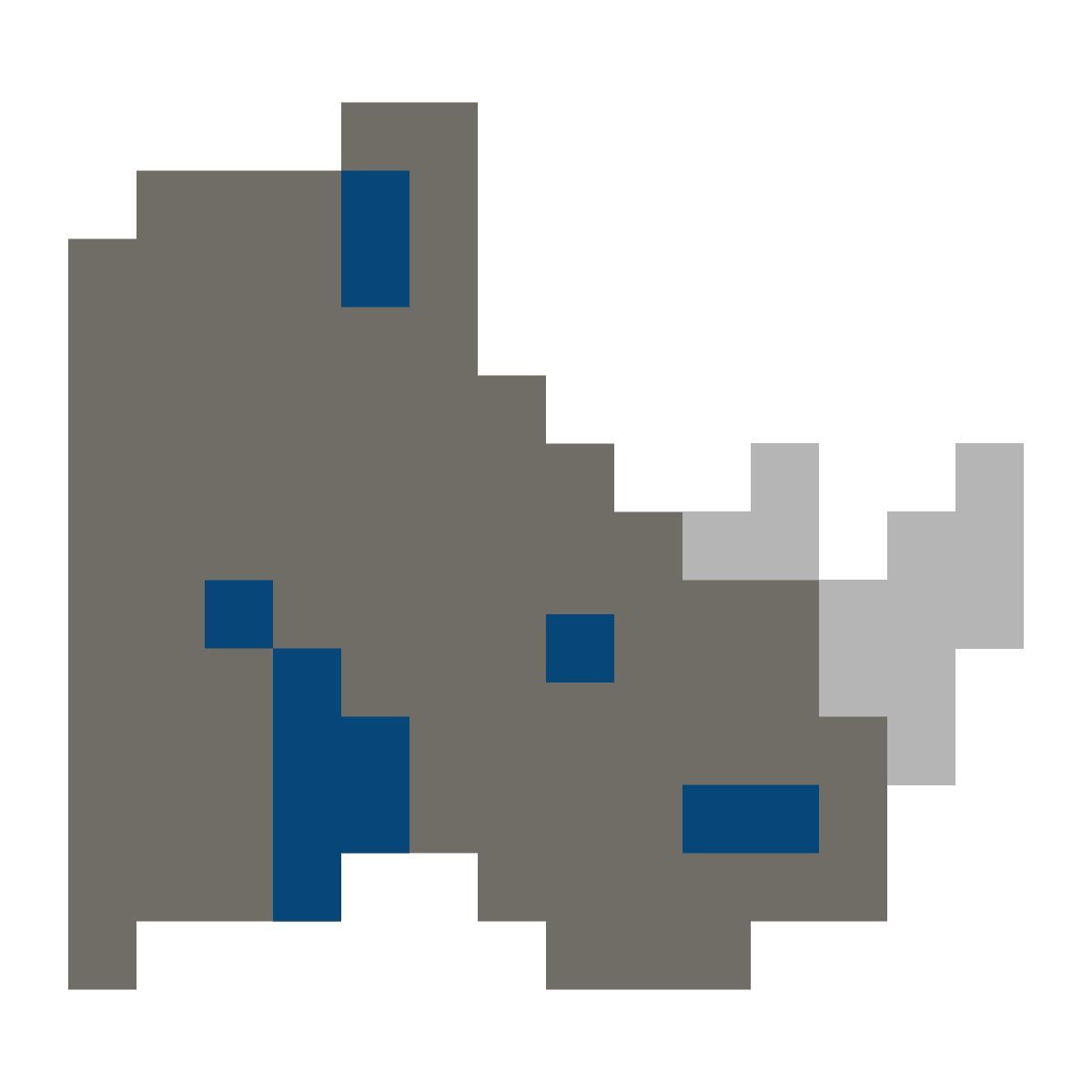 color pixels style 코뿔소 icon