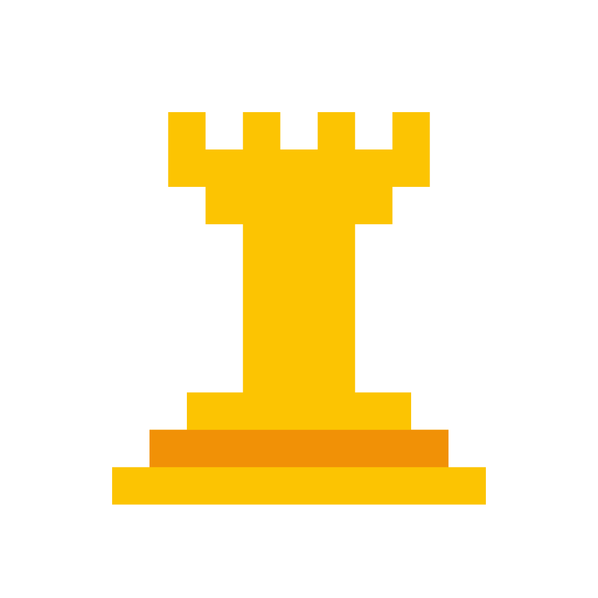 color pixels style rook icon