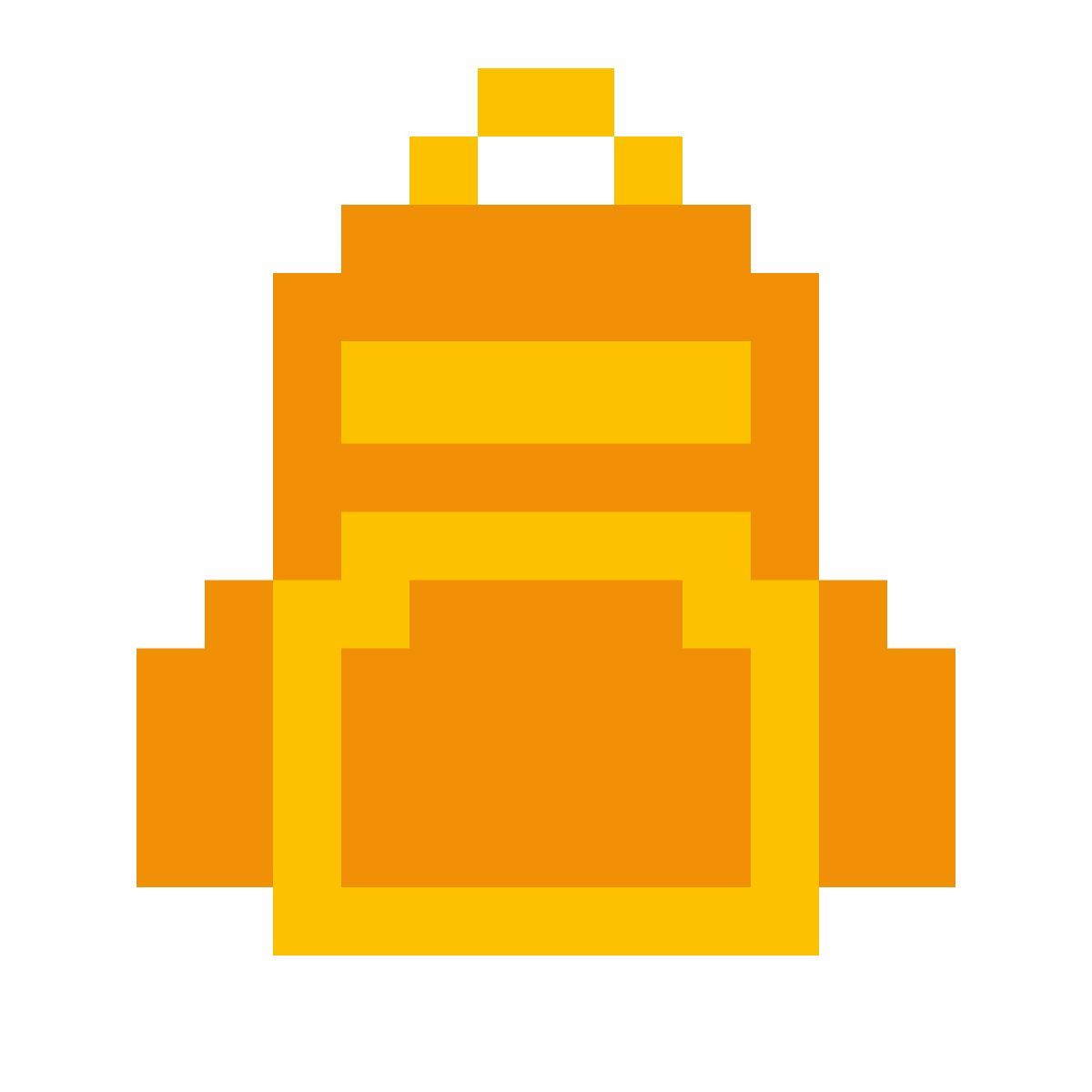 color pixels style zaino icon