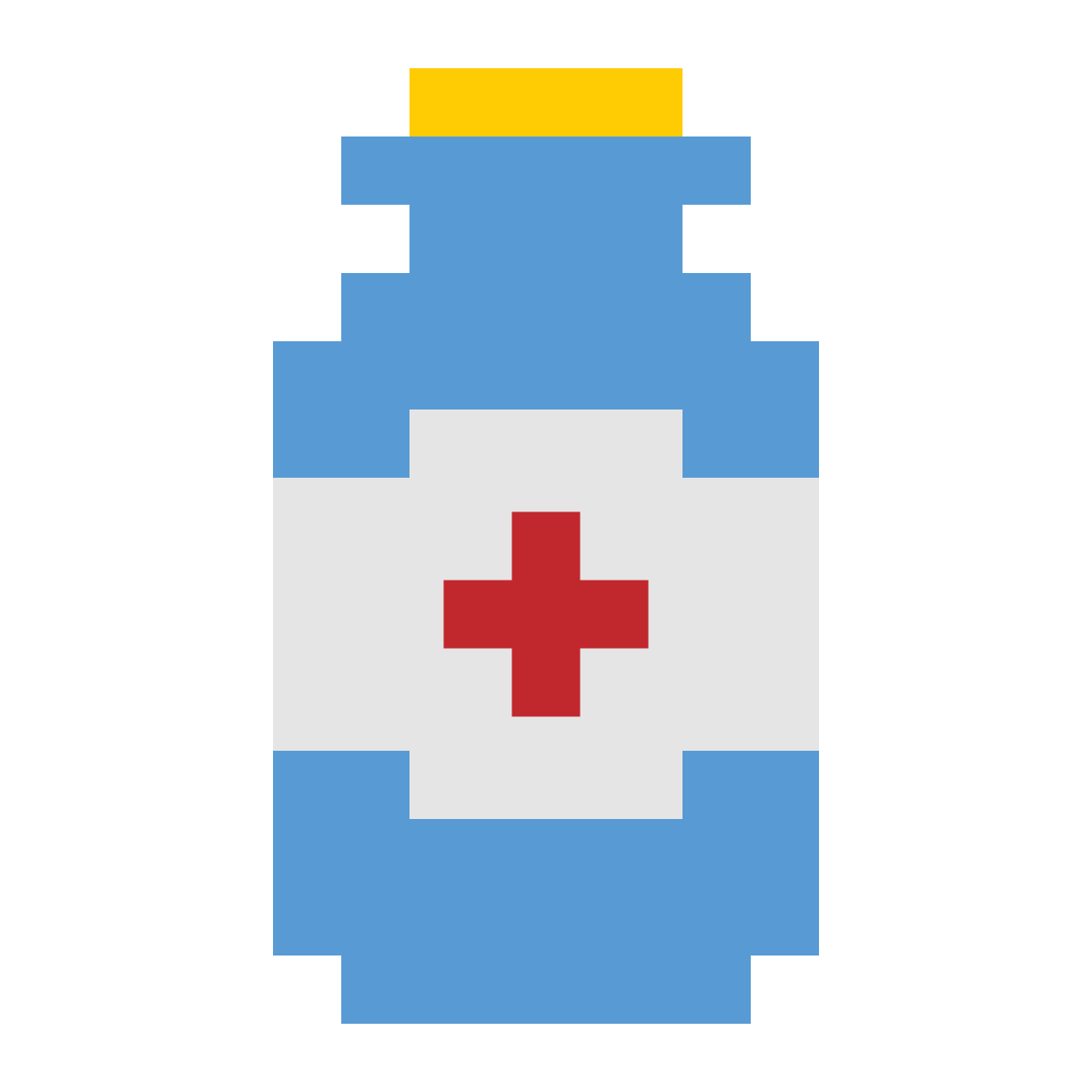 color pixels style supplement bottle icon