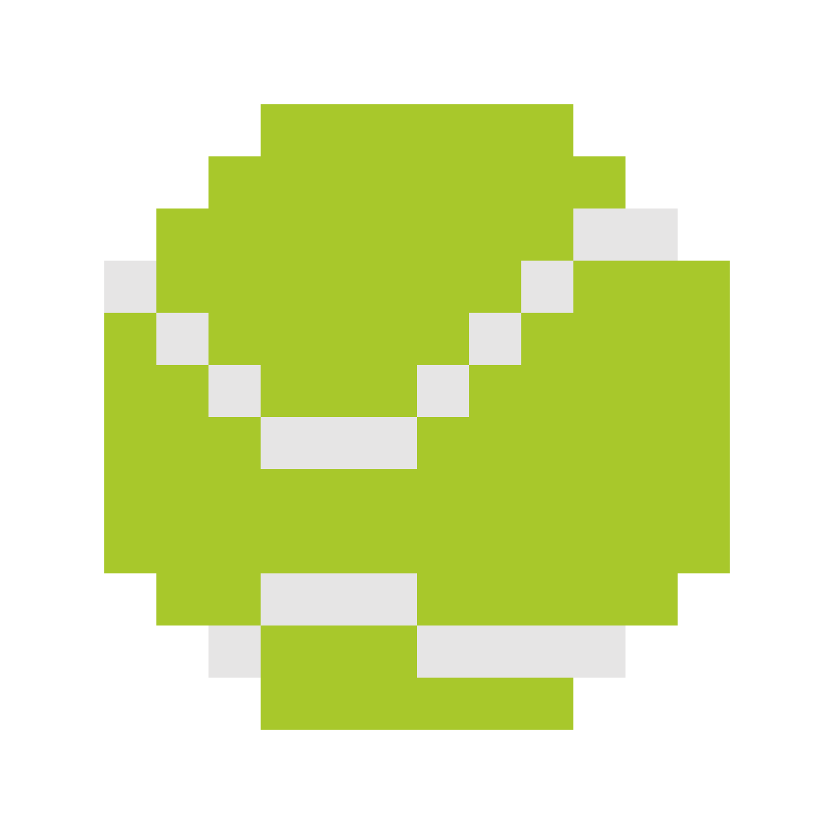 color pixels style tennis ball icon