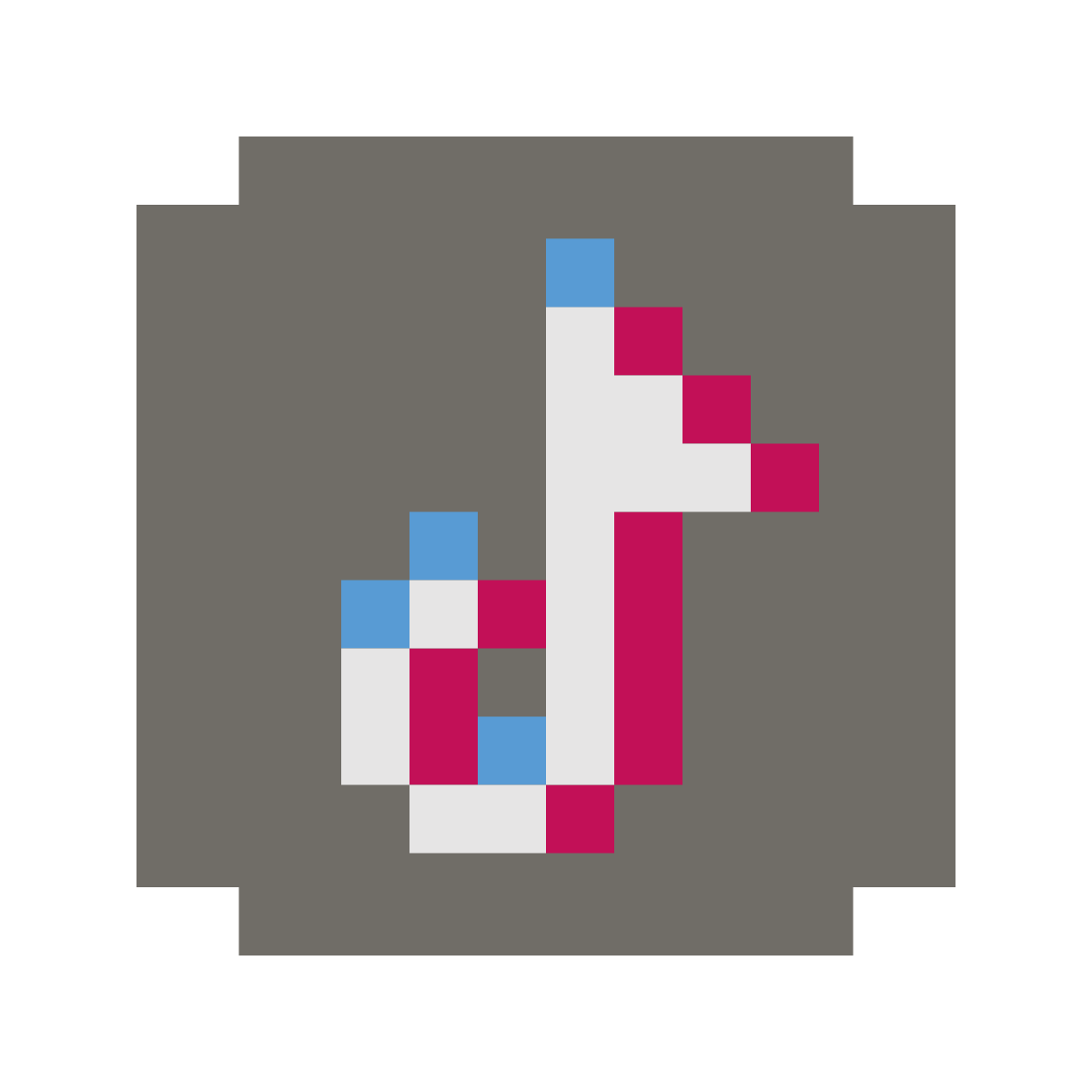 color pixels style tiktok  v2 icon