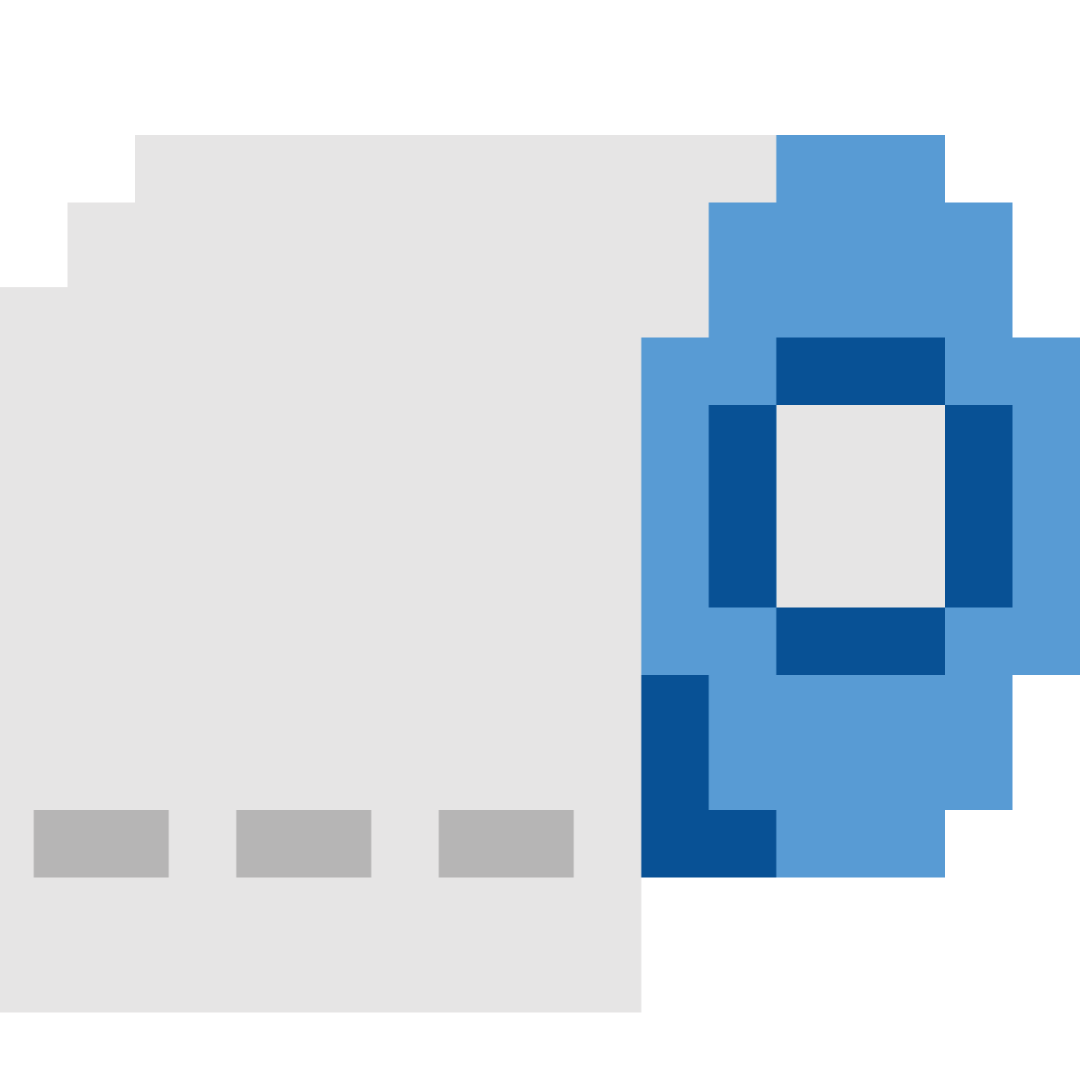 color pixels style toilet paper icon