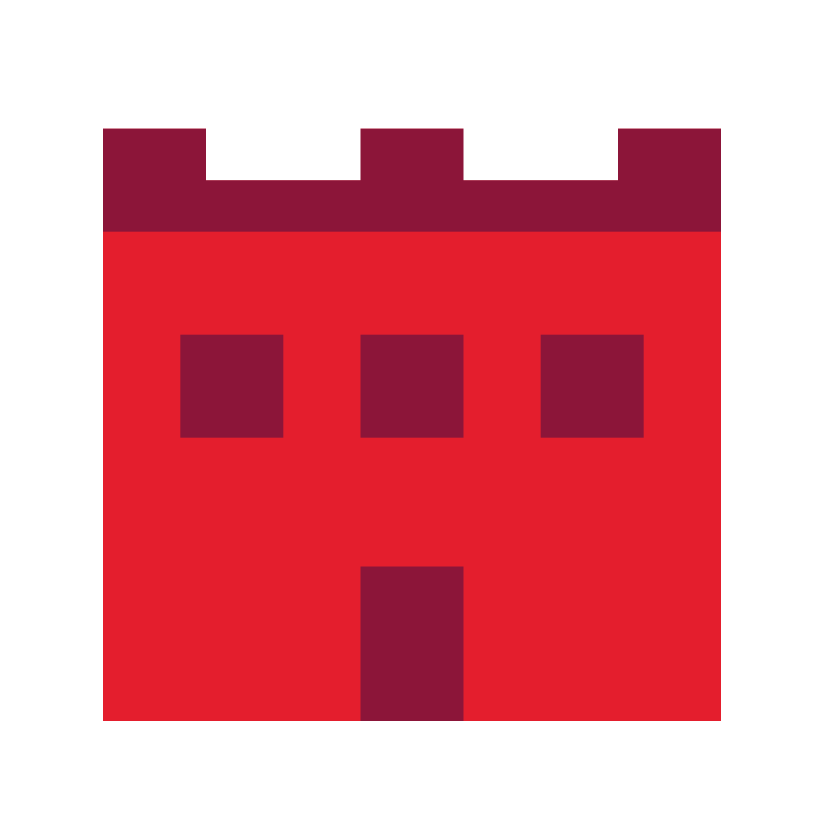 color pixels style tower icon