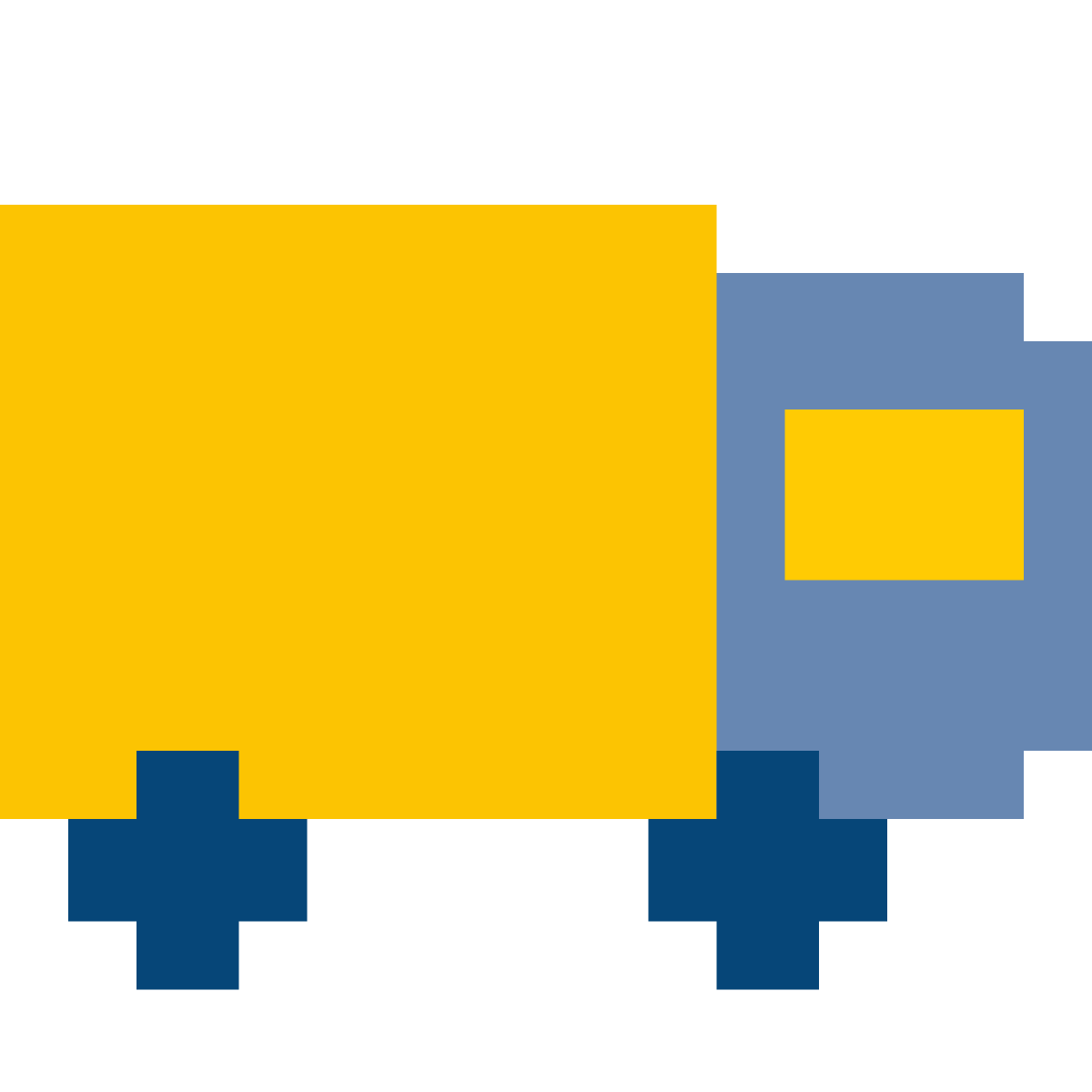 color pixels style truck icon