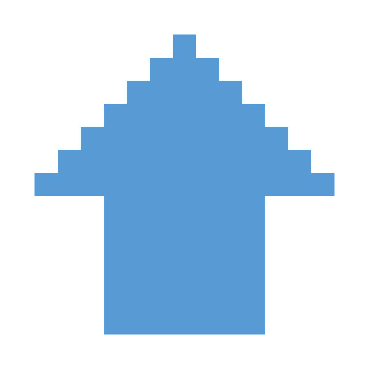 color pixels style 위쪽 화살표 icon