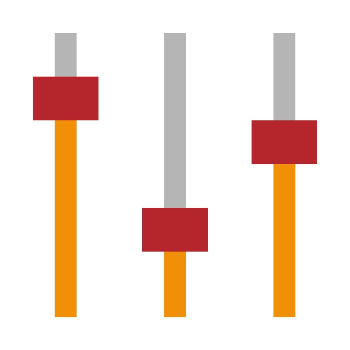 color pixels style equalizzatore icon