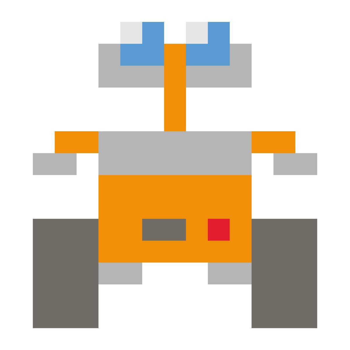 color pixels style parede e icon