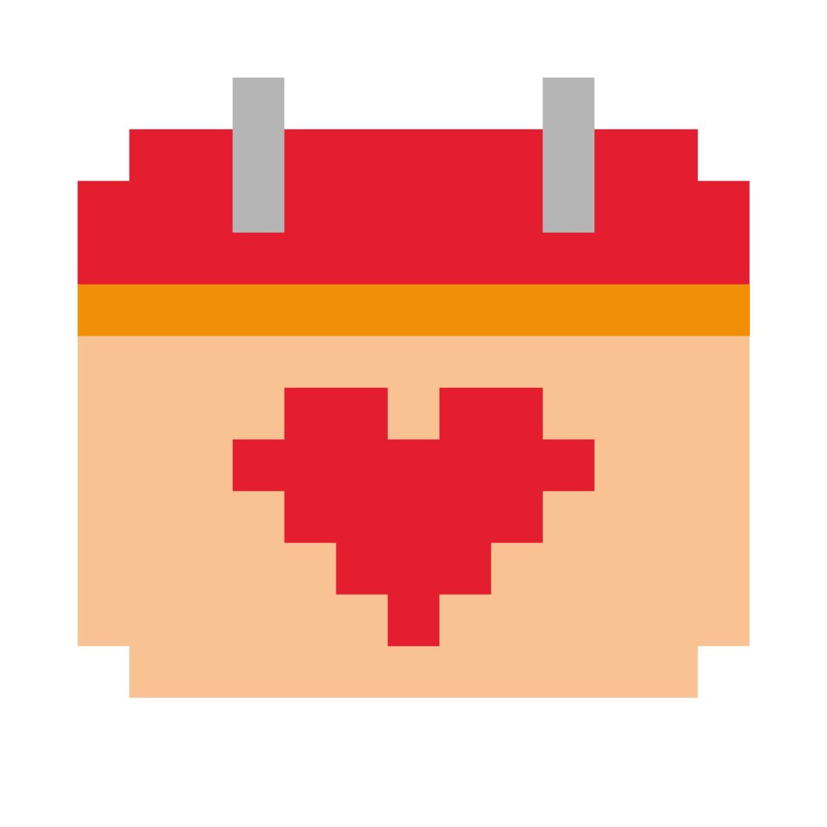 color pixels style anniversary icon