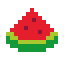 experimental watermelon-color-pixels icon