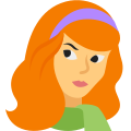 Scooby Doo Daphne Blake icon in Color Style
