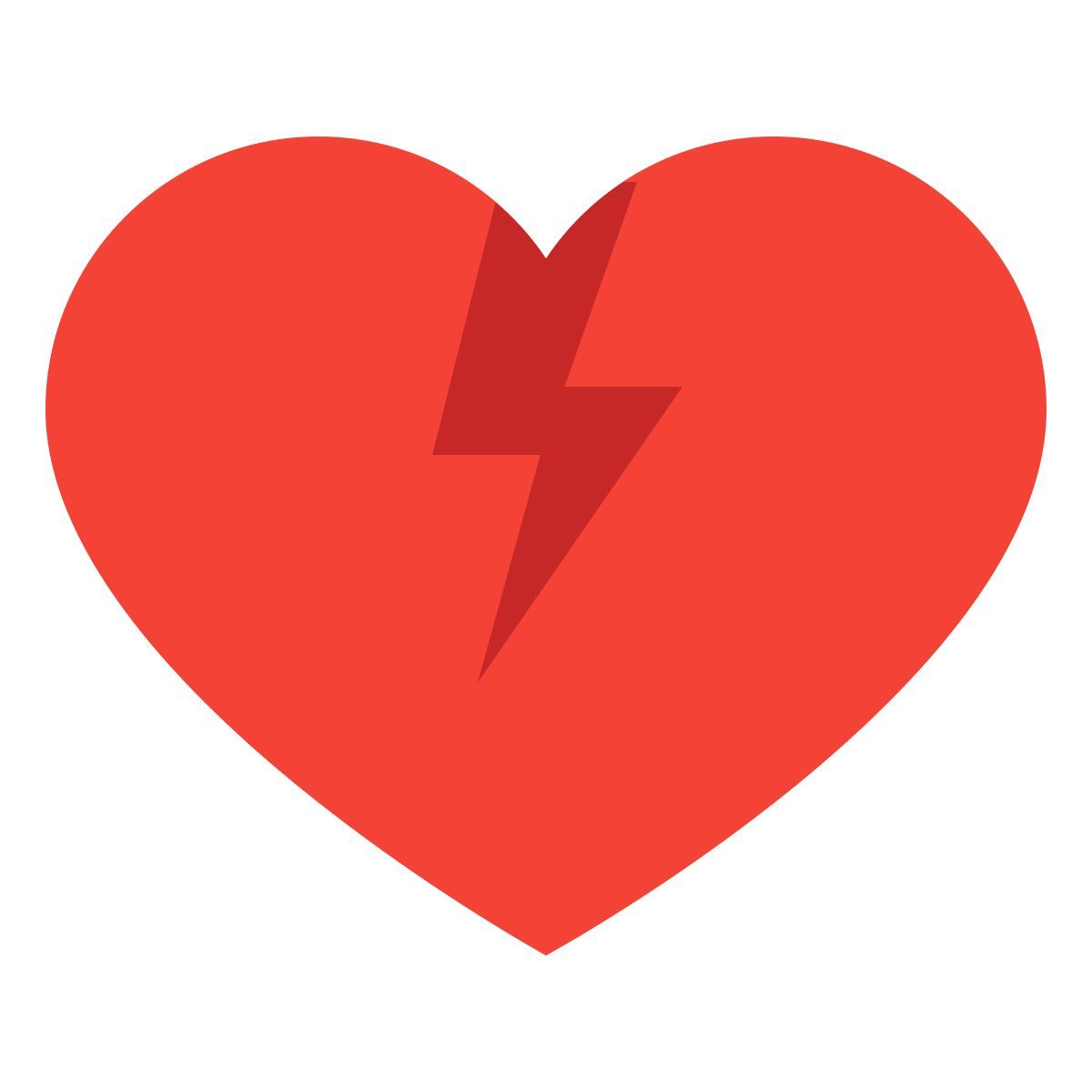 color style broken heart icon