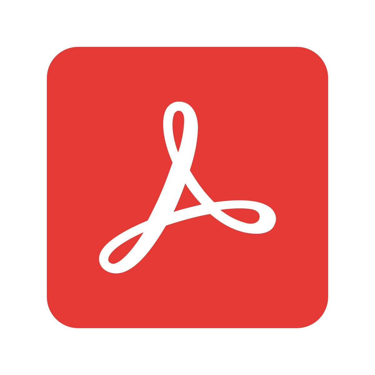 color style adobe acrobat icon