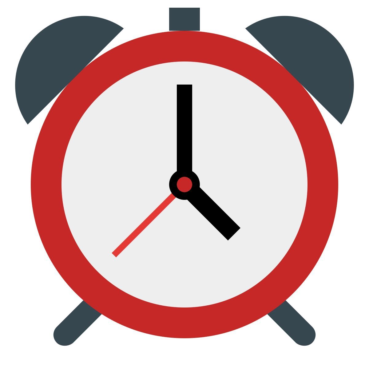 color style alarm clock icon