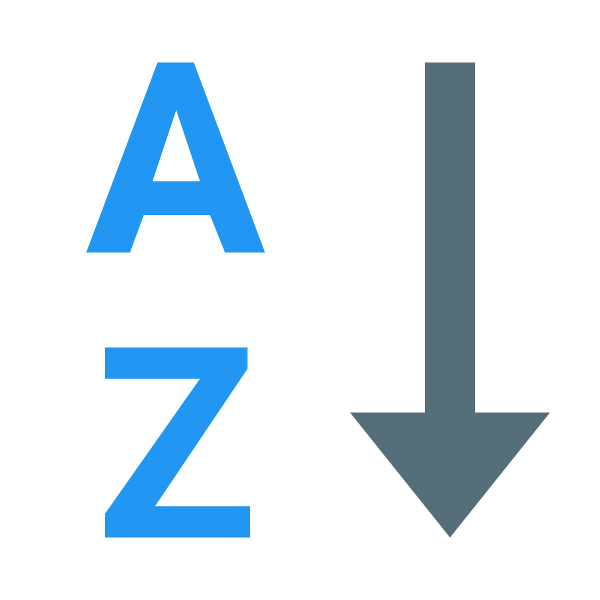 color style alphabetical sorting  v2 icon
