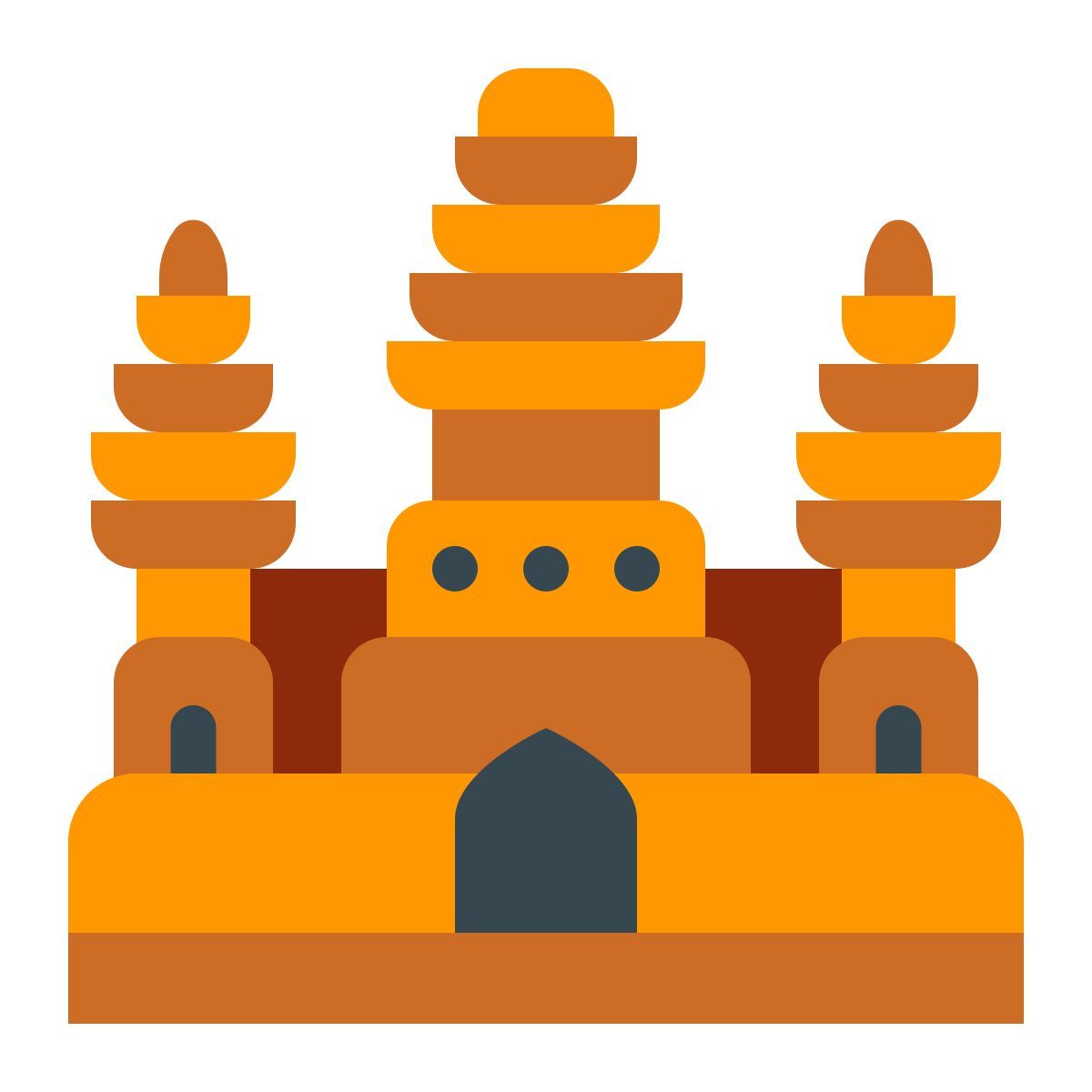 color style angkor wat icon