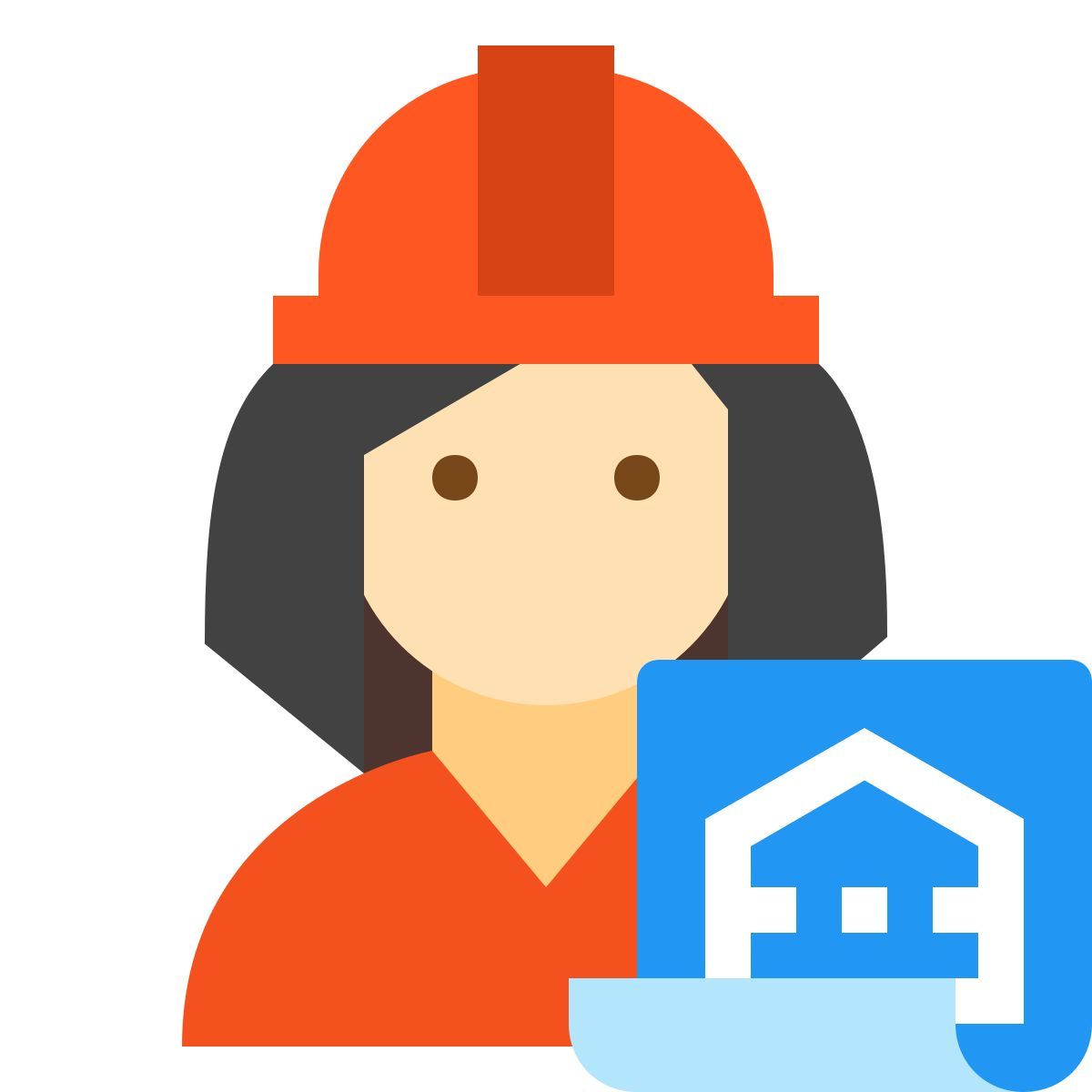 color style 건축가 여성 피부 유형 1 icon