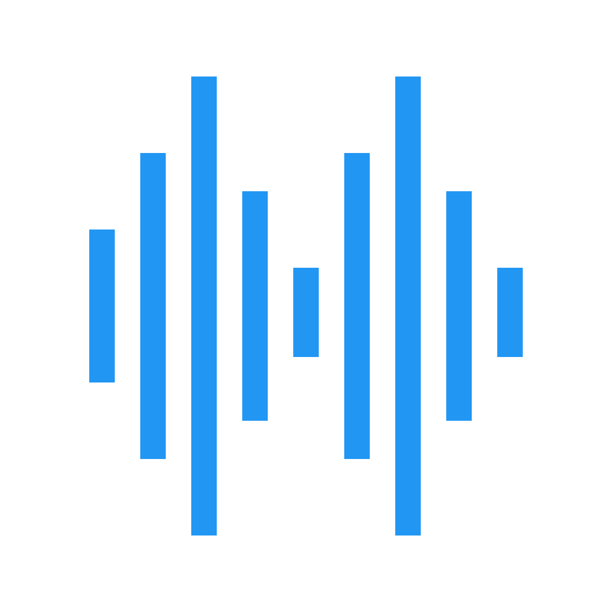 color style audio wave  v2 icon