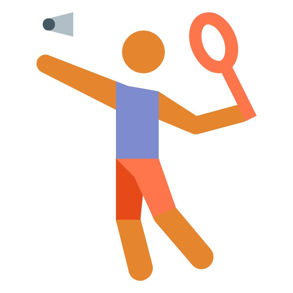 color style skin type 3 pour joueur de badminton icon